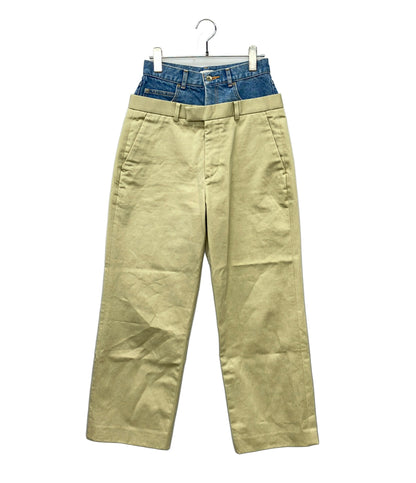訳あり INSCRIRE ドッキングチノパンツ レディース SIZE 36 (S) アンスクリア