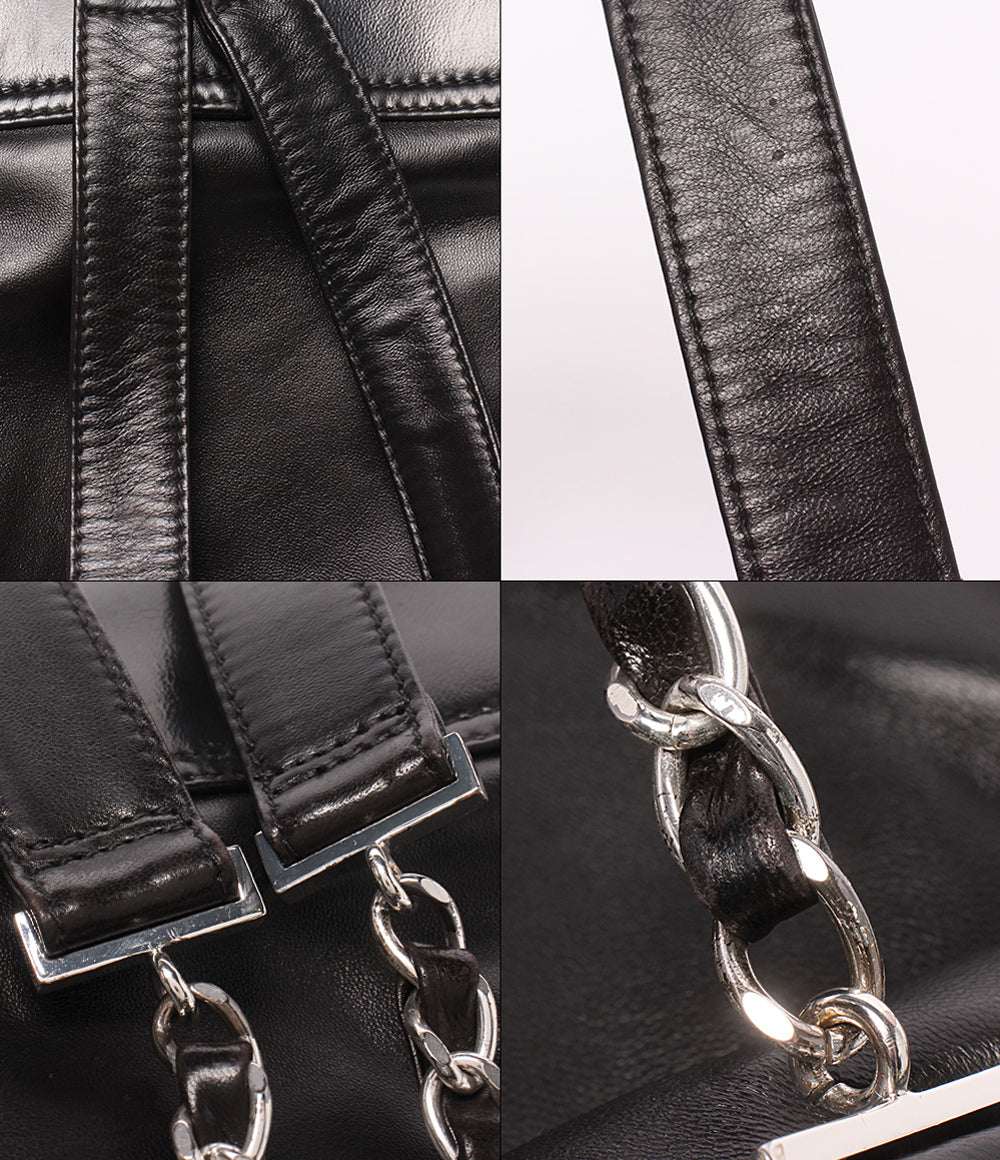 CHANEL リュック ミニチェーンリュック シルバー金具 3番台 レディース シャネル