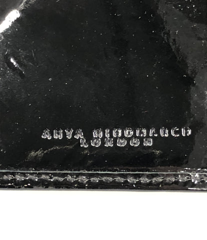 アニヤハインドマーチ  三つ折り財布 Wホック エナメル      レディース  (3つ折り財布) Anya Hindmarch