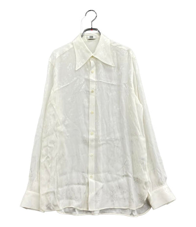 美品 ニューナウ 長袖シャツ 花柄ブラウス レディース SIZE L new now