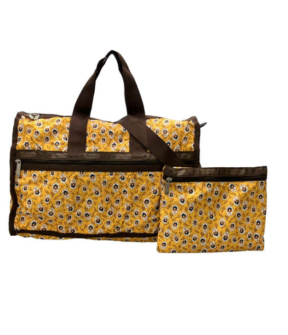 美品 LeSportsac 2way ボストンバッグ ショルダーバッグ 斜め掛け 花柄 レディース レスポートサック