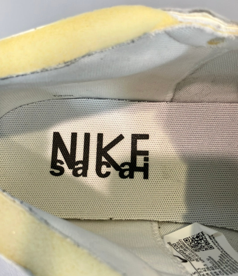 NIKE Sacai ローカットスニーカー Blazer Low White Patent Leather DM6443-100 メンズ SIZE 26.5 ナイキ サカイ
