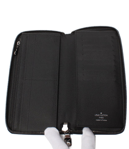 美品 LOUIS VUITTON ラウンドファスナー長財布 ジッピーウォレット・ヴェルティカル モノグラム・エクリプス M62295 メンズ ルイ・ヴィトン
