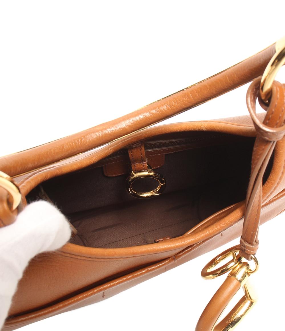 Christian Dior ブラウンショルダーバッグ 中古・古着通販】Christian Dior (クリスチャン ディオール