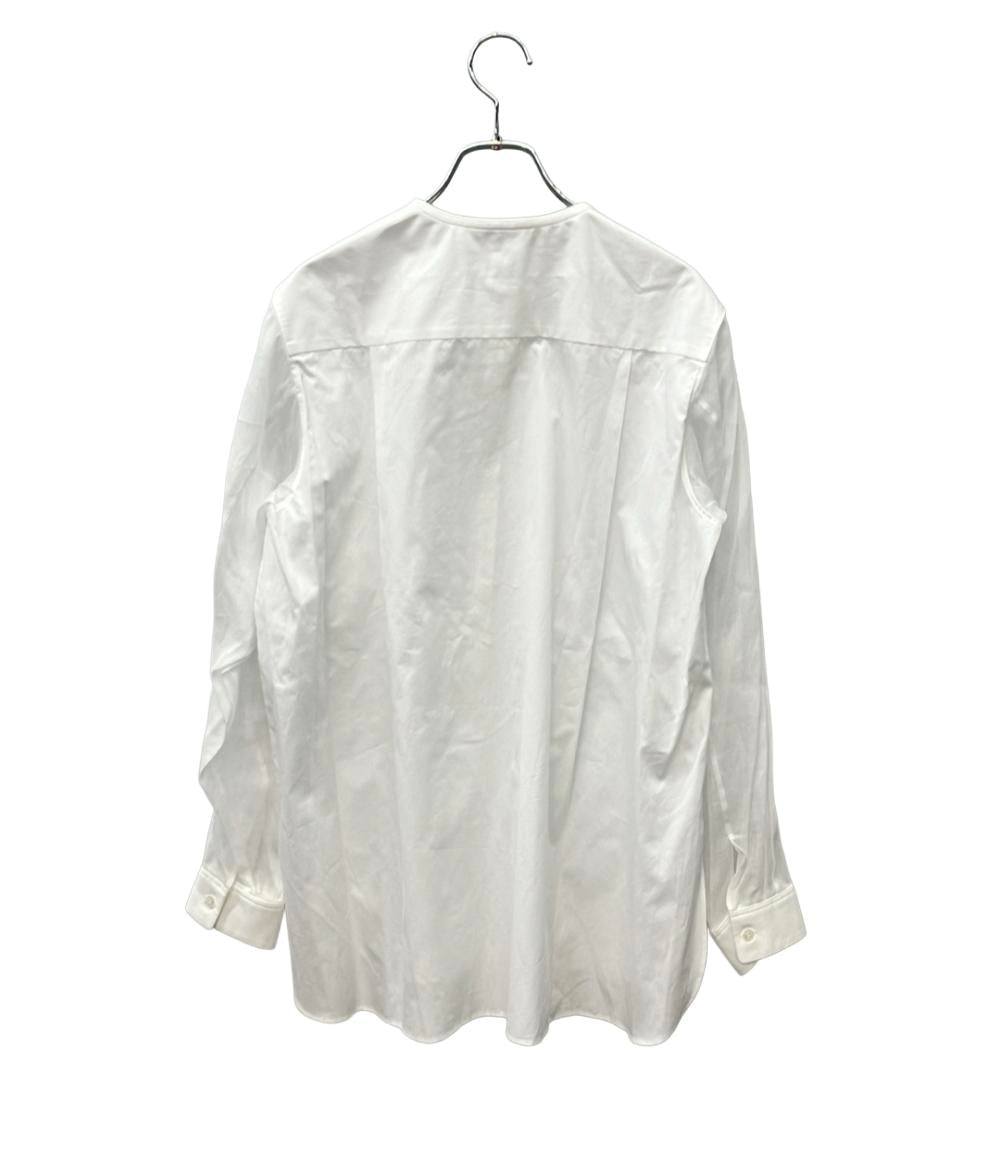 Drawer 長袖ブラウス コットンシアー 切替リボン  23AW 6521-299-1123 レディース SIZE 38 (M) ドゥロワー