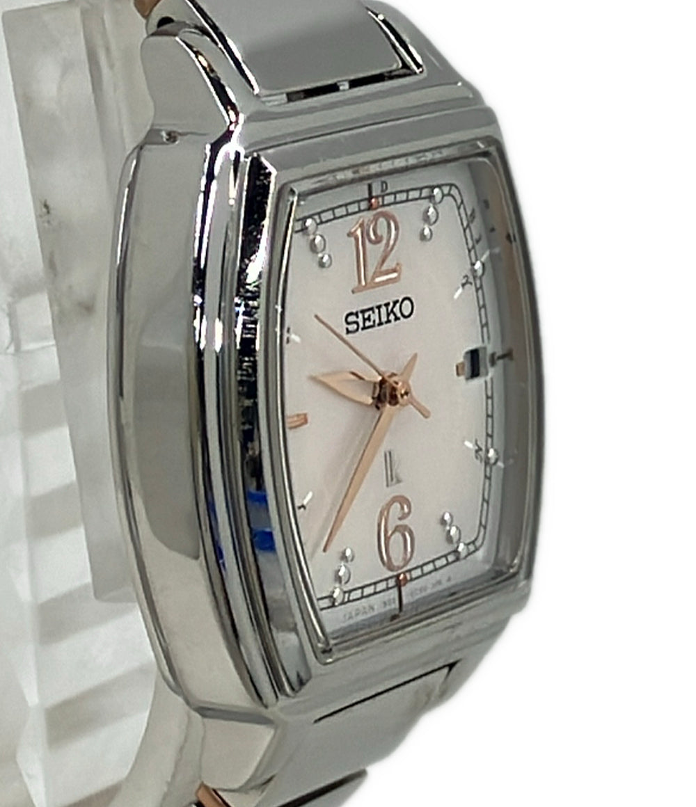 SEIKO 腕時計 ルキア lK ソーラー ピンク 1B22-0BE0 レディース セイコー