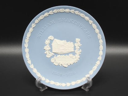 ウエッジウッド 記念プレート 飾り皿 21cm ジャスパー ウィリアム シェイクスピア WEDGWOOD