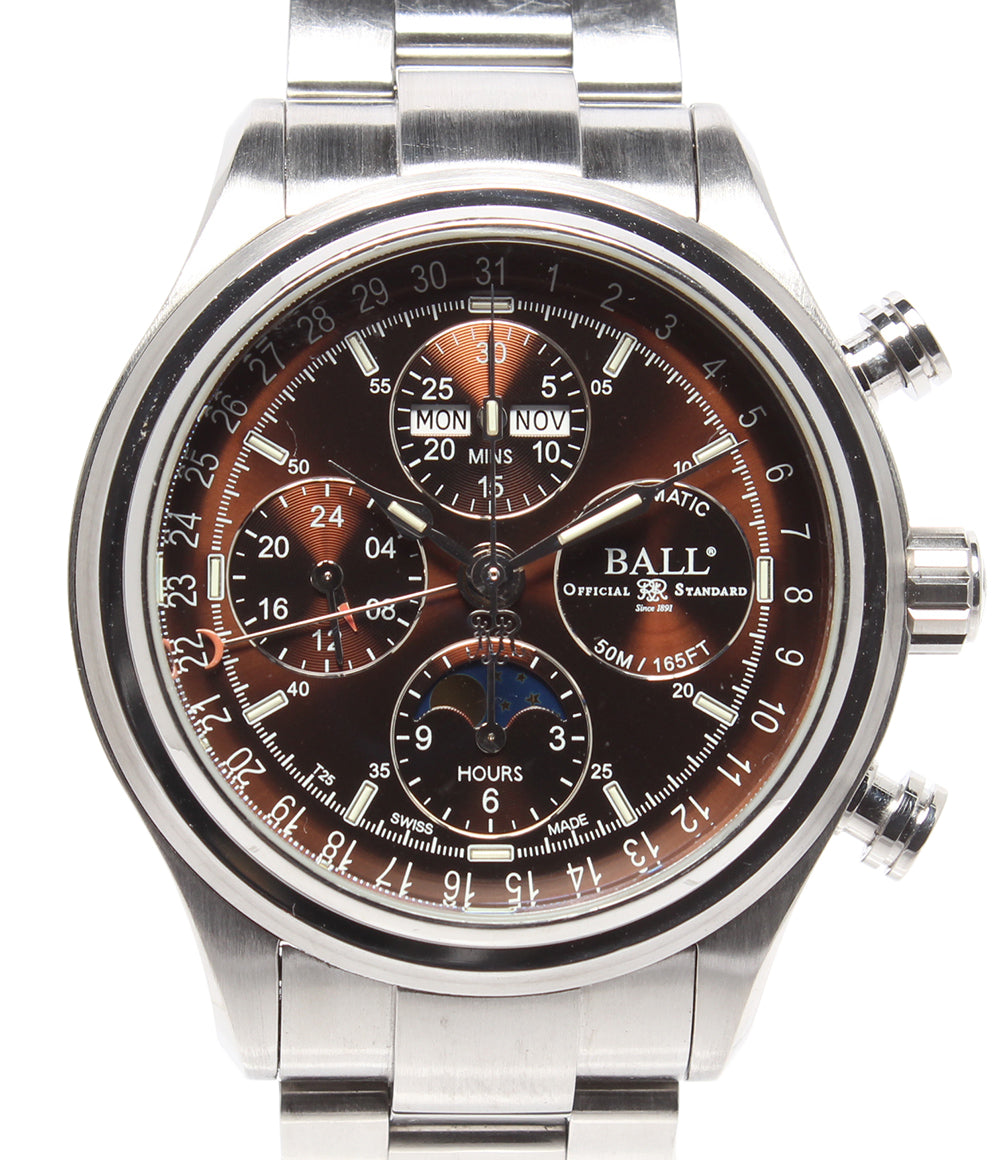 BALL Watch 腕時計 ムーンライト スペシャル トレインマスター 自動巻き ブラウン CM1036D-SJ-BR メンズ ボール ウォッチ