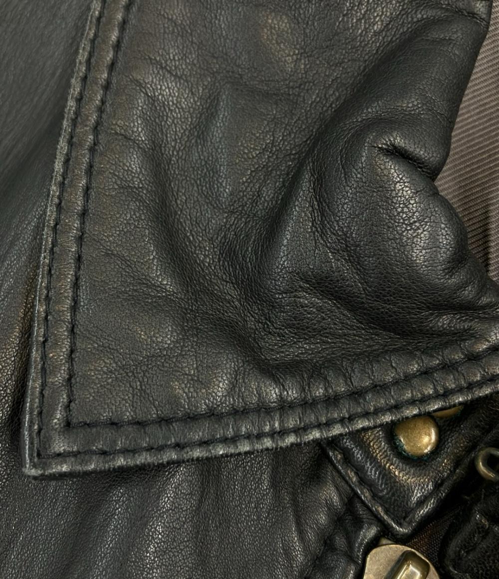 エディフィス シングルレイダースジャケット シープスキン レディース SIZE 44 EDIFICE