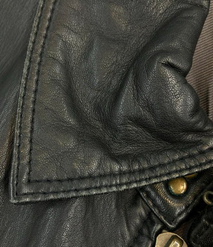 エディフィス シングルレイダースジャケット シープスキン レディース SIZE 44 EDIFICE