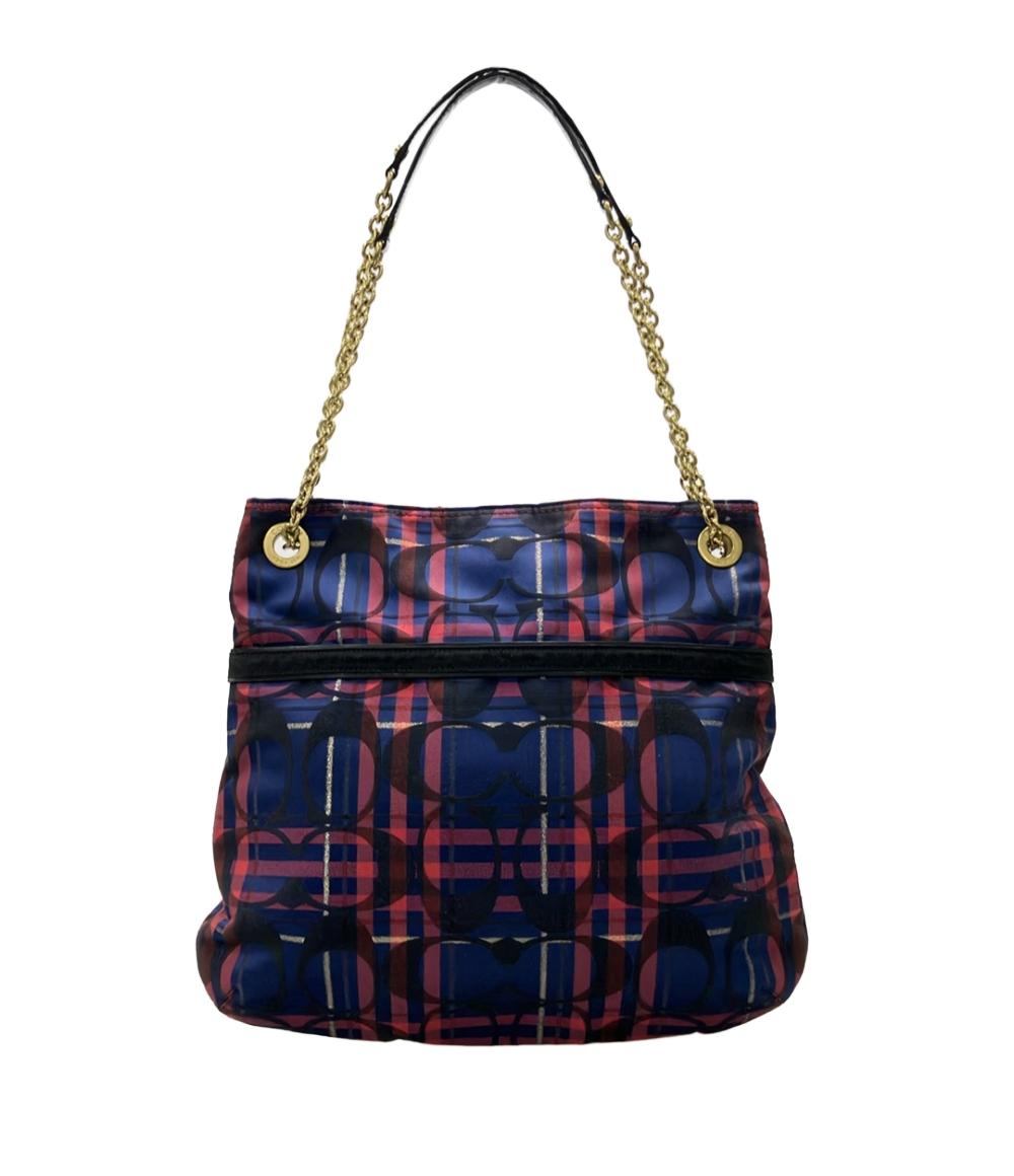 COACH ショルダーバッグ 肩掛け チェック柄 シグネチャー 21136 レディース コーチ