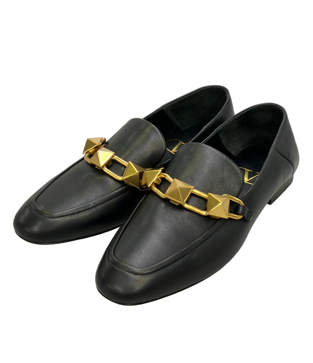 美品 VALENTINO ローファー ローマスタッズ レディース SIZE 37 ヴァレンティノ