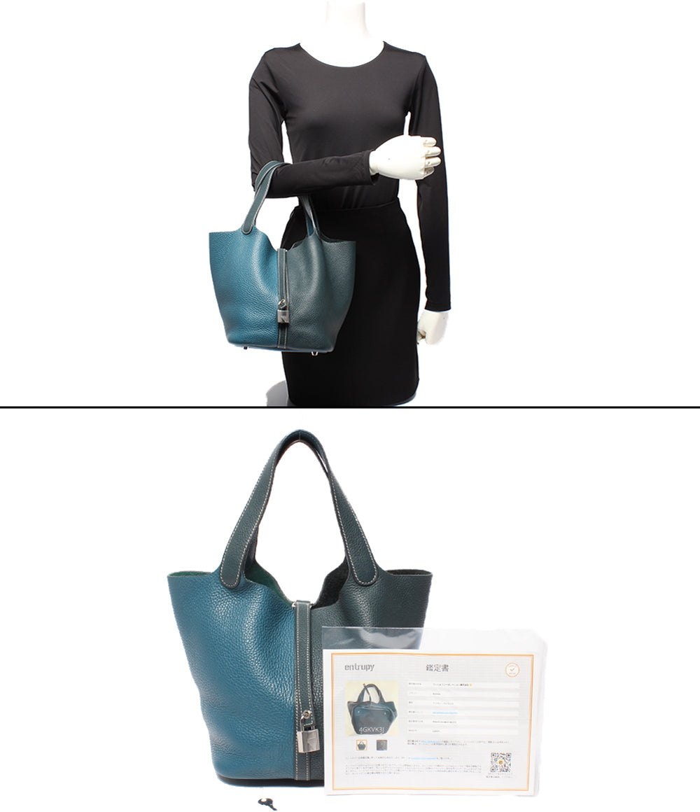 HERMES ハンドバッグ Z刻印 シルバー金具 トリヨンクレマンス ピコタンロック カザック 18 PM レディース エルメス