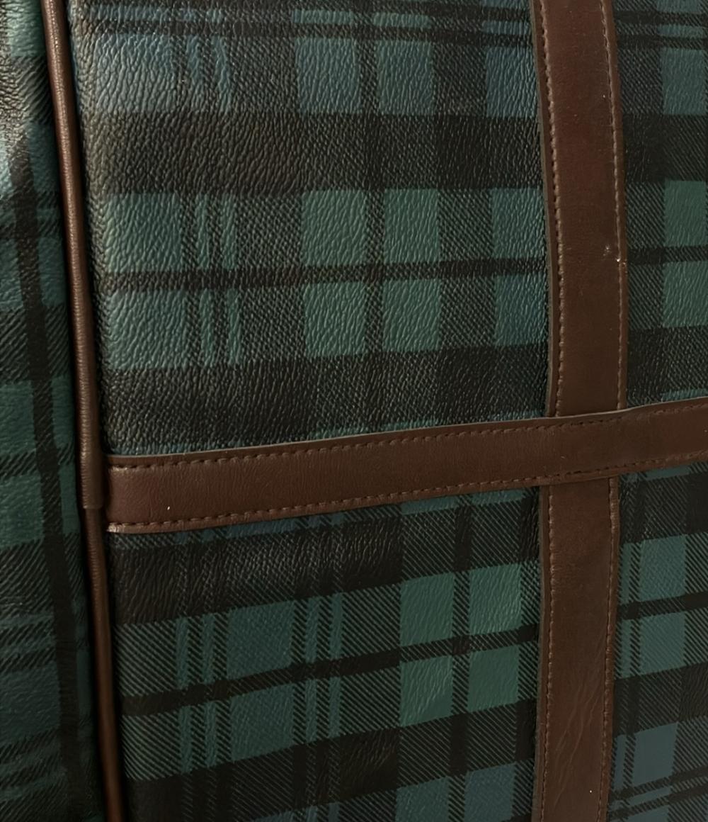 リーブクラブ ボストンバッグ チェック メンズ LEAVE CLUB