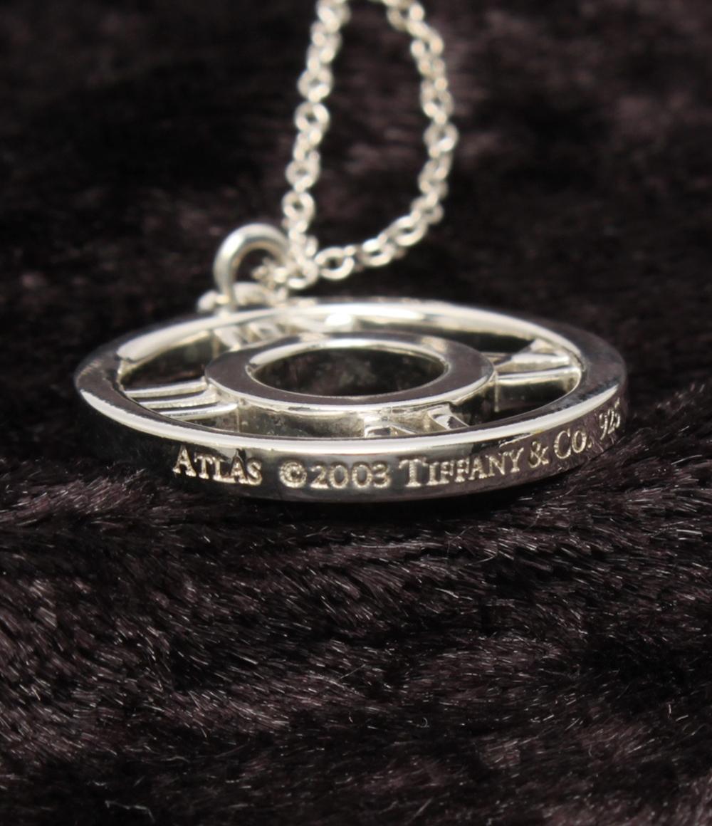 美品 ティファニー ネックレス SV925 アトラス オープン メダリオン  