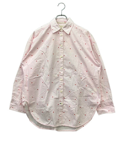 Kate Spade 長袖シャツ オーバー ボーダー レディース SIZE XS ケイトスペード