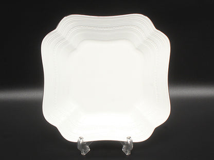 美品 WEDGWOOD クエアディッシュ 皿 24cm インタグリオ プラチナ ウエッジウッド