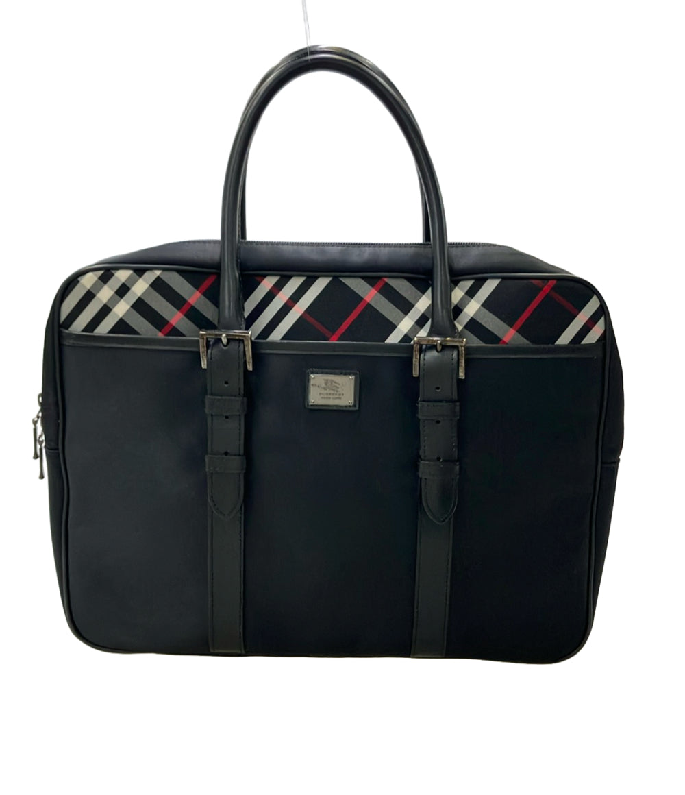 美品 BURBERRY BLACK LABEL ブリーフケース ビジネスバッグ チェック柄 メンズ バーバリーブラックレーベル