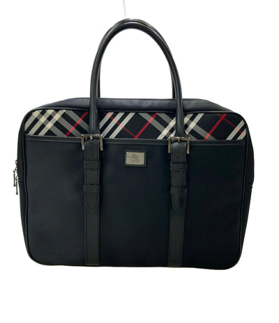 美品 BURBERRY BLACK LABEL ブリーフケース ビジネスバッグ チェック柄 メンズ バーバリーブラックレーベル