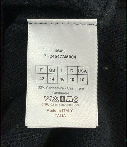 Christian Dior 長袖 エンジェルプリント カシミヤ ニット 7H24547AM004 レディース SIZE 46 (L) クリスチャンディオール