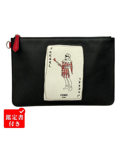 FENDI クラッチバッグ セカンドバッグ ニコ・ヴァシェラーリ コラボ ジョーカー メンズ レディース フェンディ