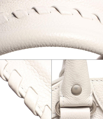 バレンシアガ 2way レザー ハンドバッグ ショルダーバッグ シルバー金具 Neo Classic City ネオ クラシック シティ カーフレザー チャンキーホワイト