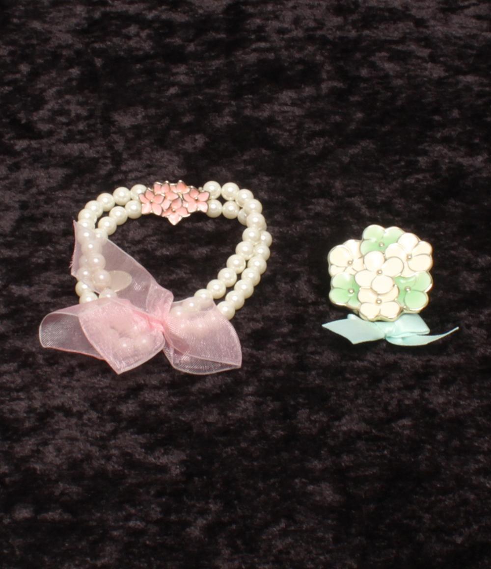 美品 ブレスレット チャーム ブローチ 早乙女学園 うたのプリンスさまっ ガールズティーチャー 4点セット レディース