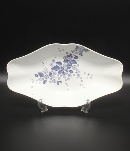 美品 WEDGWOOD マルチディッシュ 皿 31cm ストロベリー ブルーム インディゴ ウエッジウッド