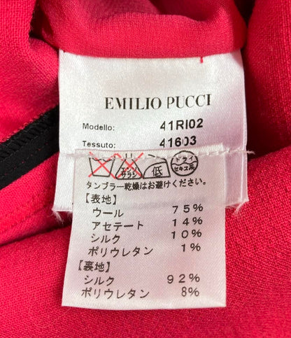 エミリオ・プッチ ウールシルク混ノースリーブミディアムワンピース レディース SIZE 36 (XS) Emilio Pucci