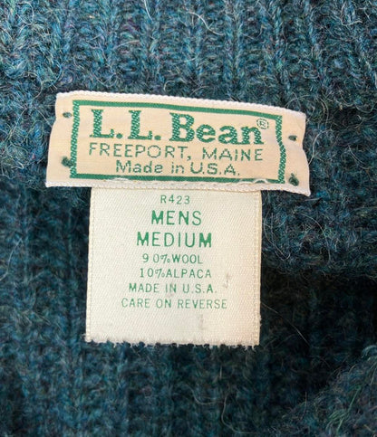 美品 エルエルビーン ジップアップ ニット メンズ SIZE MEDIUM (M) L.L.Bean