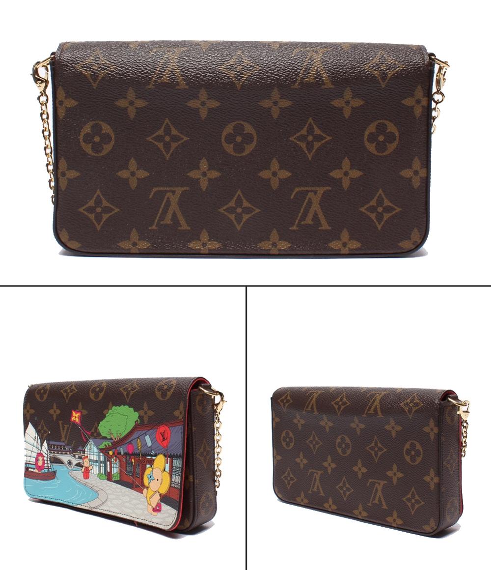 LOUIS VUITTON チェーンショルダーバッグ チェーンウォレット ポシェット ヴィヴィエンヌ ポシェット・フェリシー レディース ルイ・ヴィトン