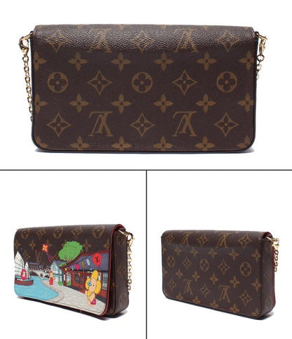 LOUIS VUITTON チェーンショルダーバッグ チェーンウォレット ポシェット ヴィヴィエンヌ ポシェット・フェリシー レディース ルイ・ヴィトン