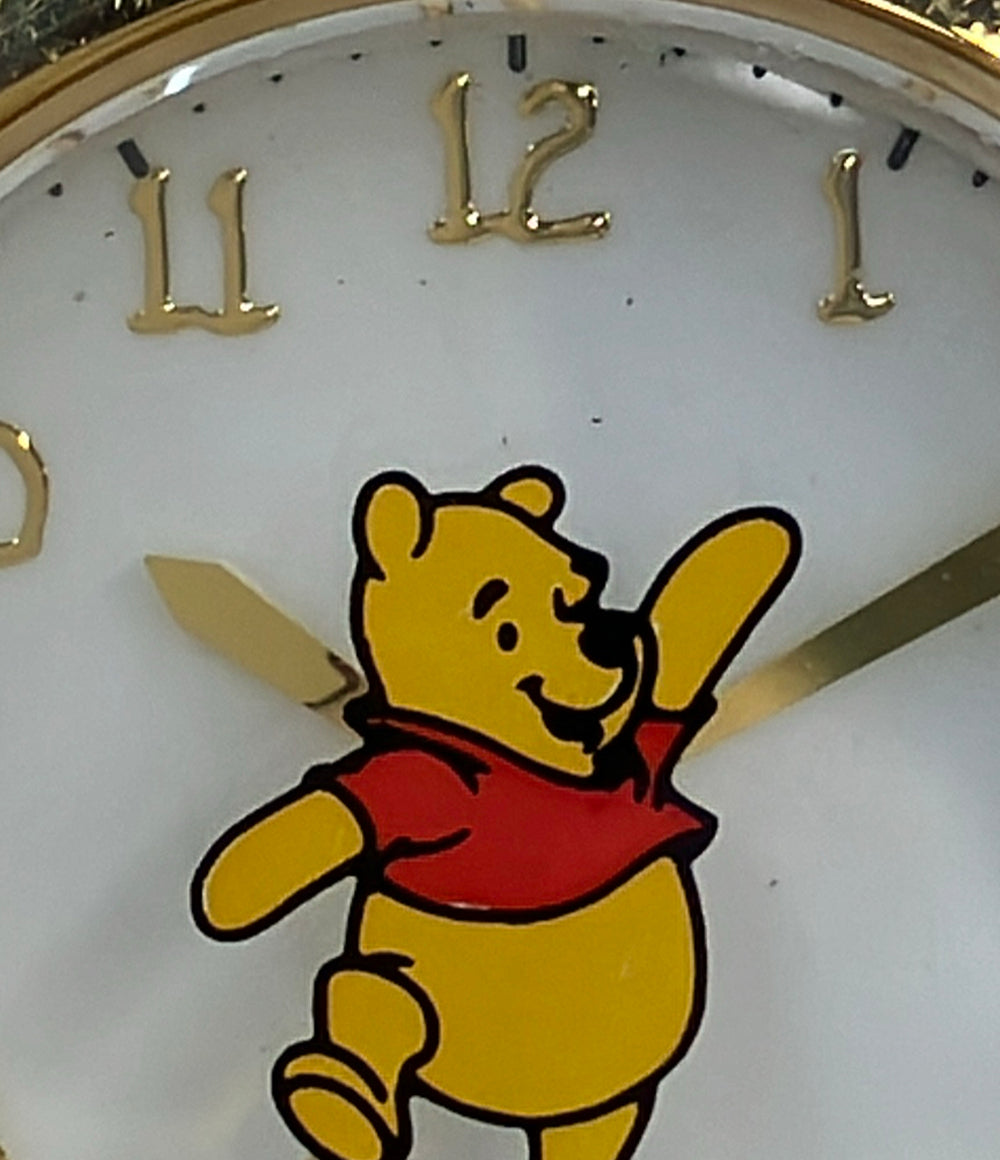 Disney 腕時計 Winnie Poohくまのプーさん クオーツ ホワイト レディース ディズニー