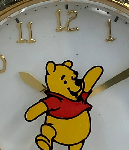 Disney 腕時計 Winnie Poohくまのプーさん クオーツ ホワイト レディース ディズニー