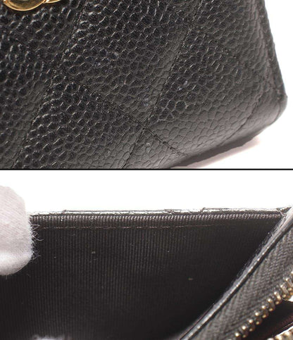 CHANEL コインケース ゴールド金具 クラシック ジップ コインパース マトラッセ レディース シャネル