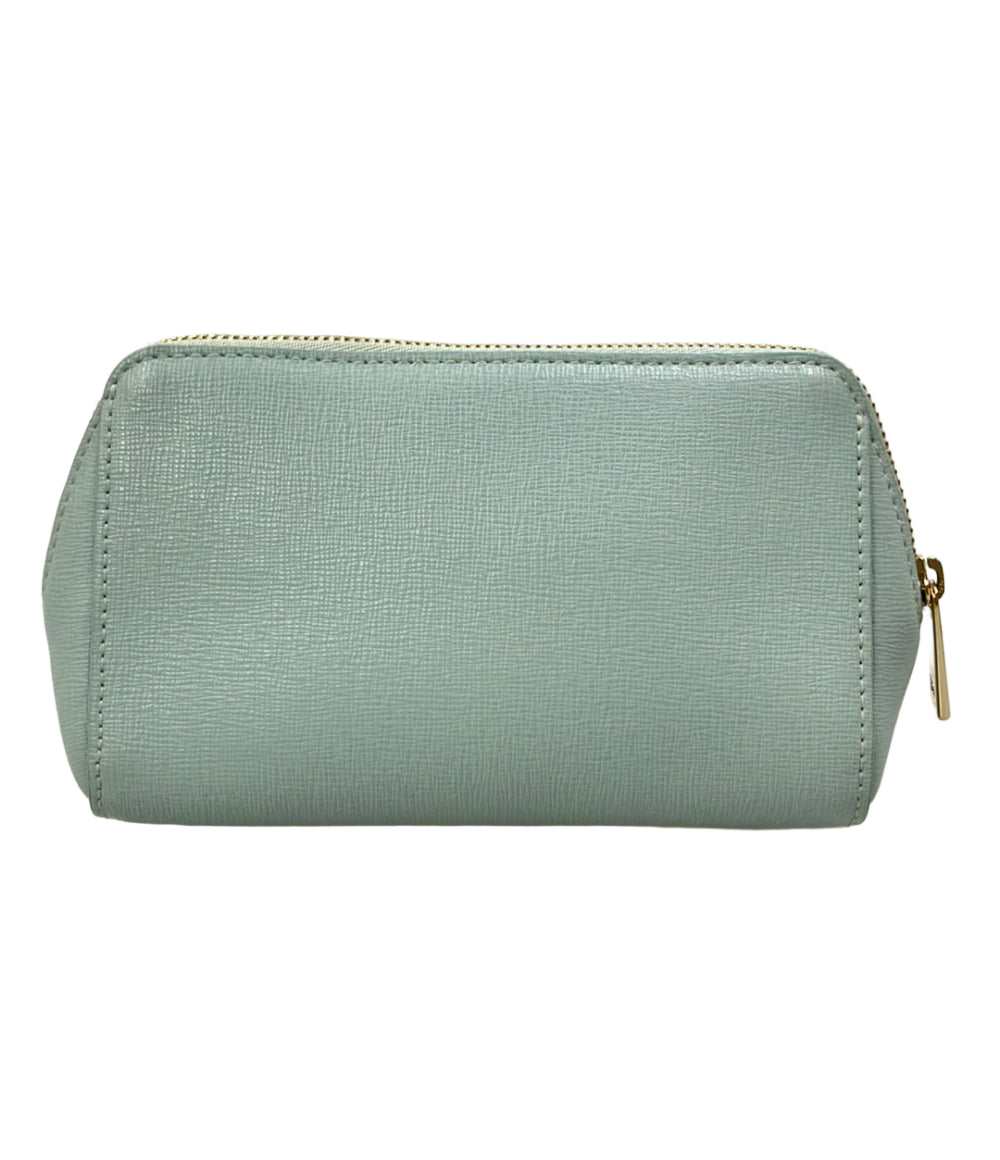 美品 FURLA ポーチ コスメポーチ レザー レディース フルラ