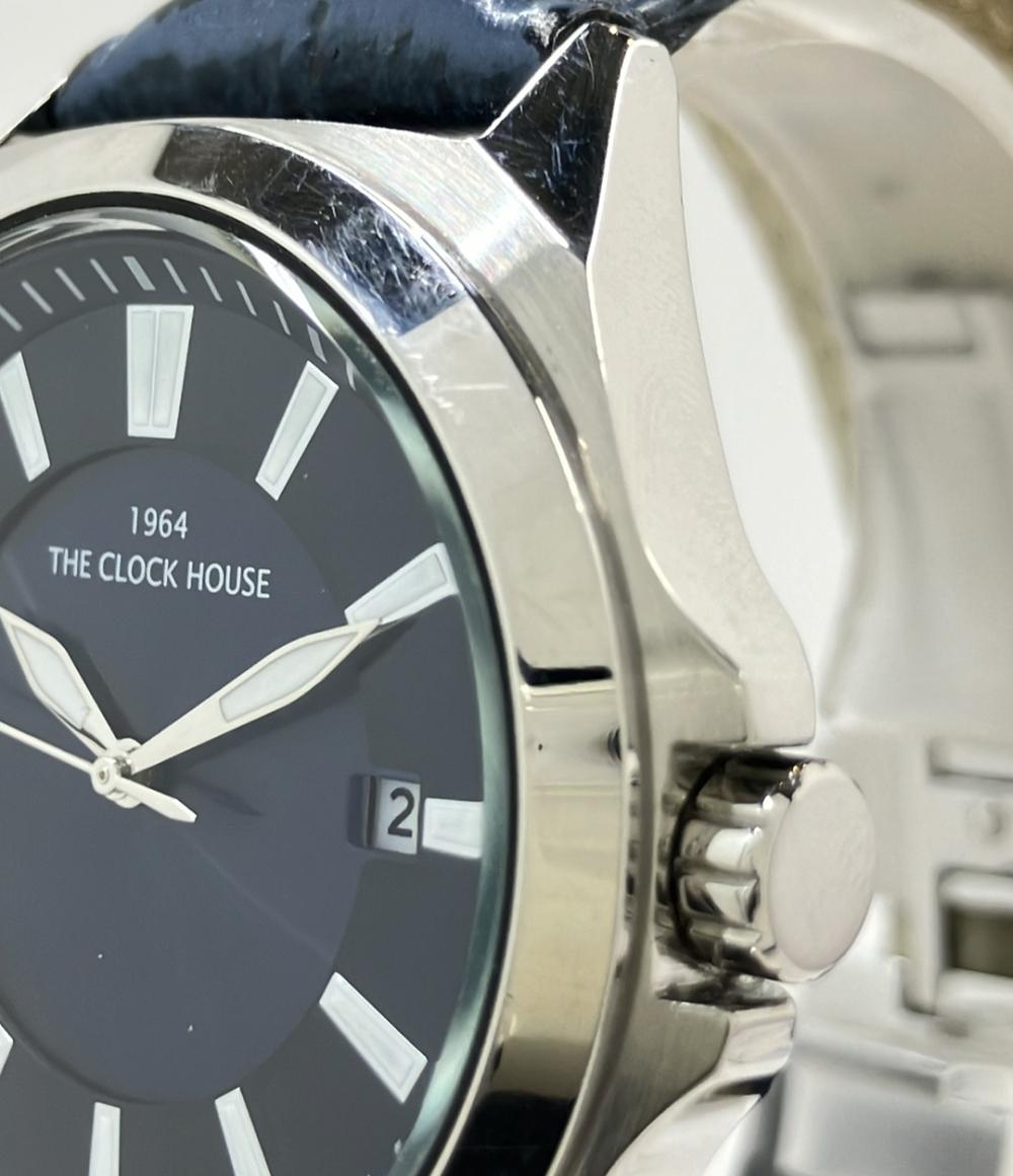 THE CLOCK HOUSE 腕時計 ソーラー ネイビー MBC1004 メンズ ザ･クロックハウス