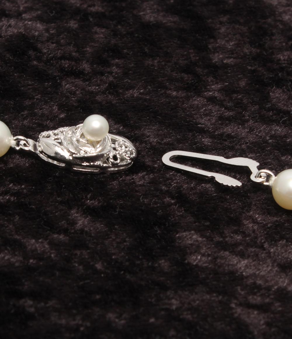 美品 ネックレス SV パール 6.5-7.0mm レディース