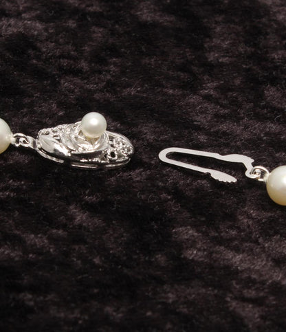 美品 ネックレス SV パール 6.5-7.0mm レディース