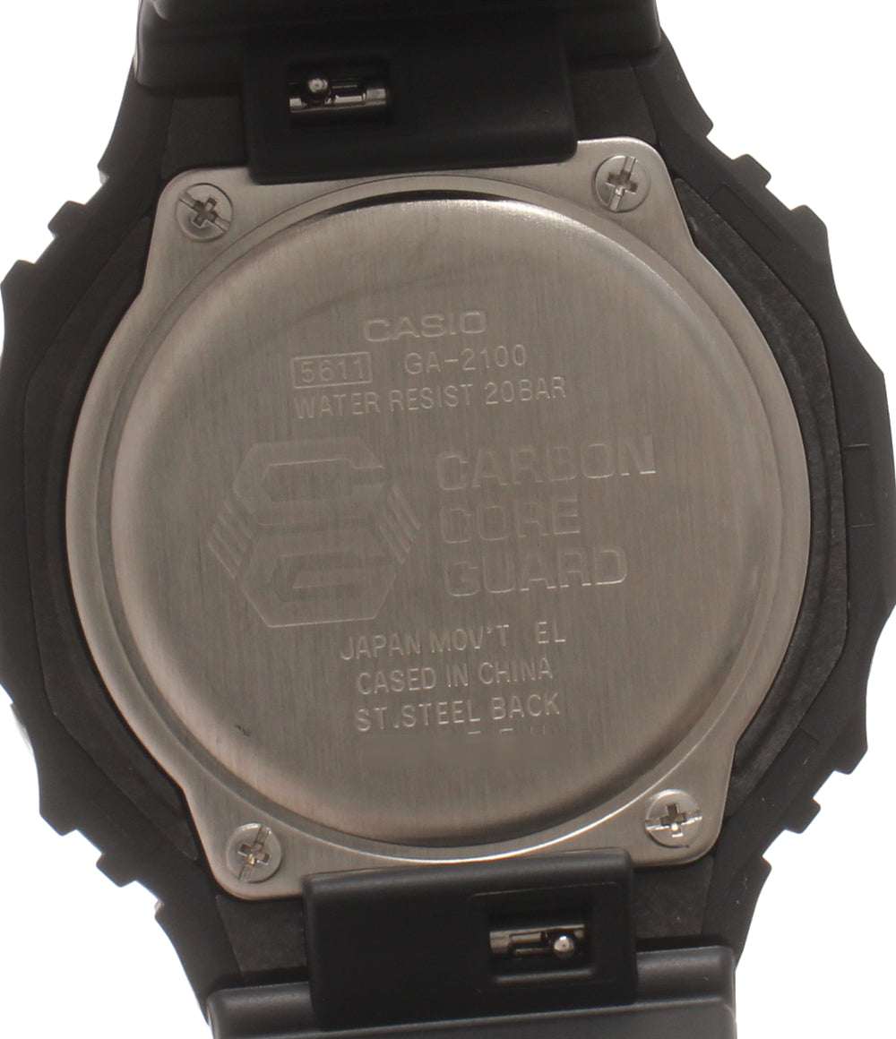 美品 CASIO 腕時計 G-SHOCK クオーツ ブラック GA-2100 メンズ カシオ