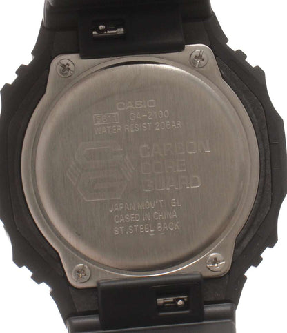 美品 CASIO 腕時計 G-SHOCK クオーツ ブラック GA-2100 メンズ カシオ