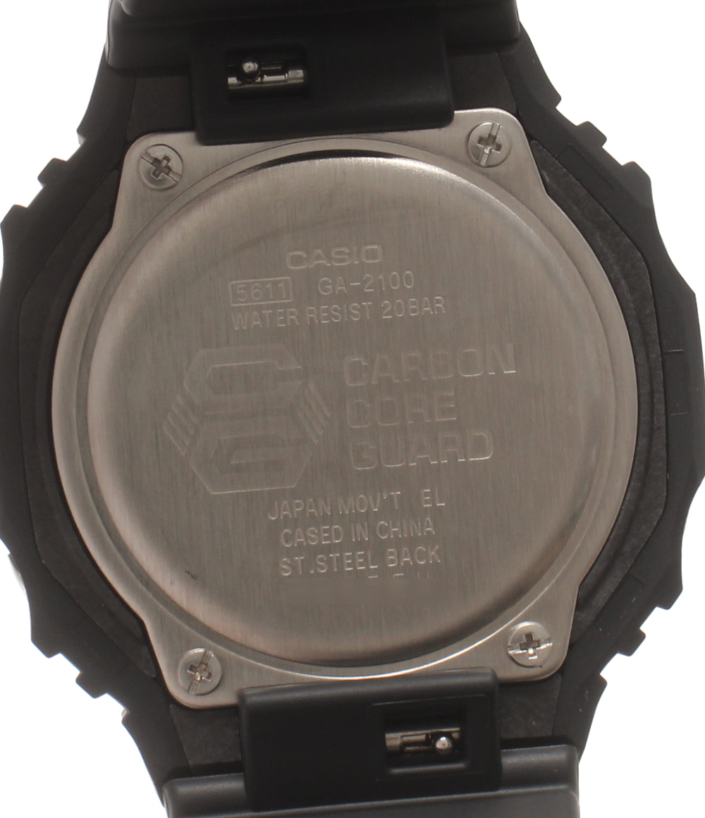 美品 CASIO 腕時計 G-SHOCK クオーツ ブラック GA-2100 メンズ カシオ