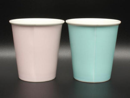 美品 TIFFANY&Co. コーヒーカップ ペーパーカップ風 2点セット ペア ティファニー