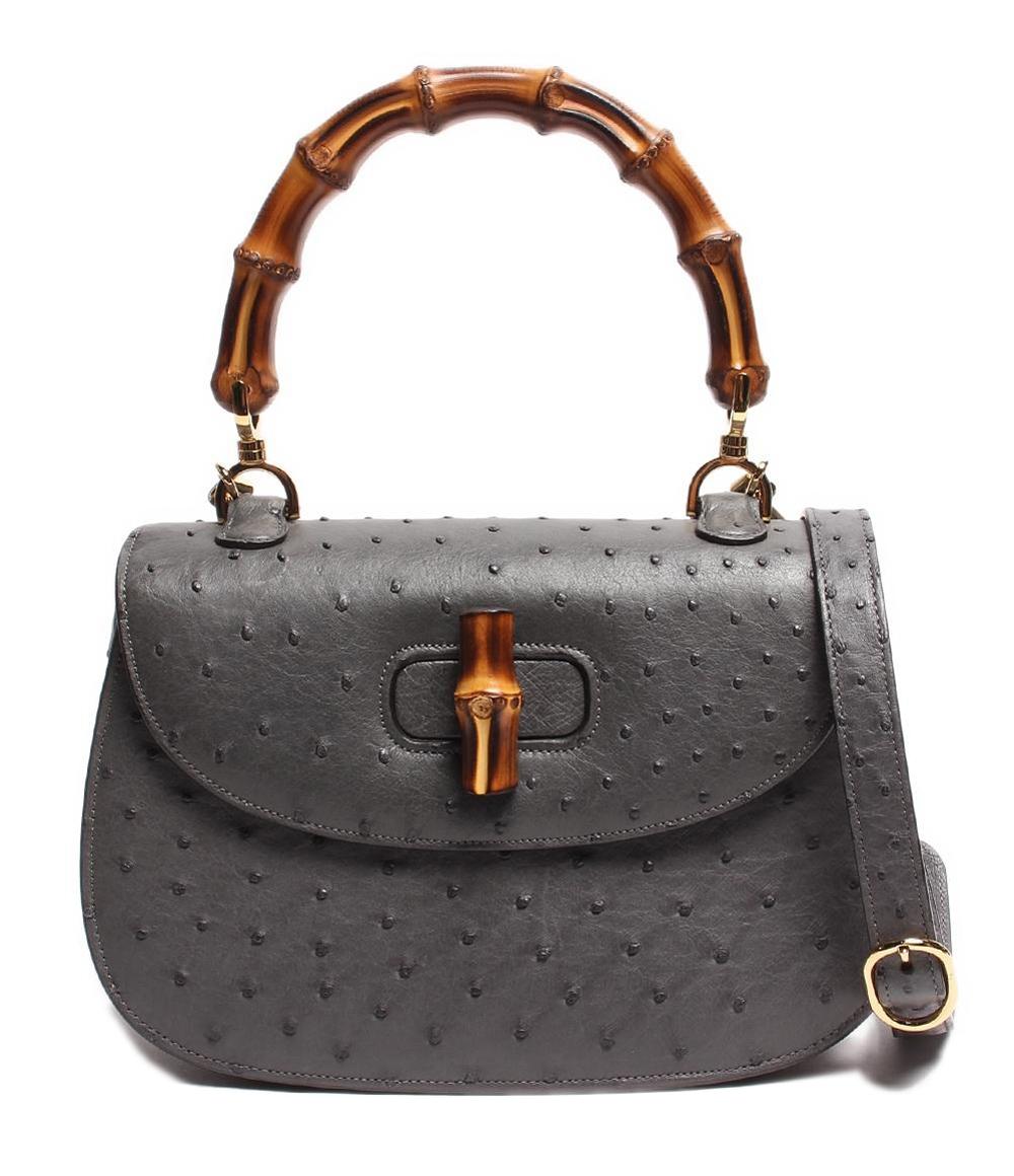 グッチ 2wayレザーハンドバッグ ゴールド金具 バンブー1947