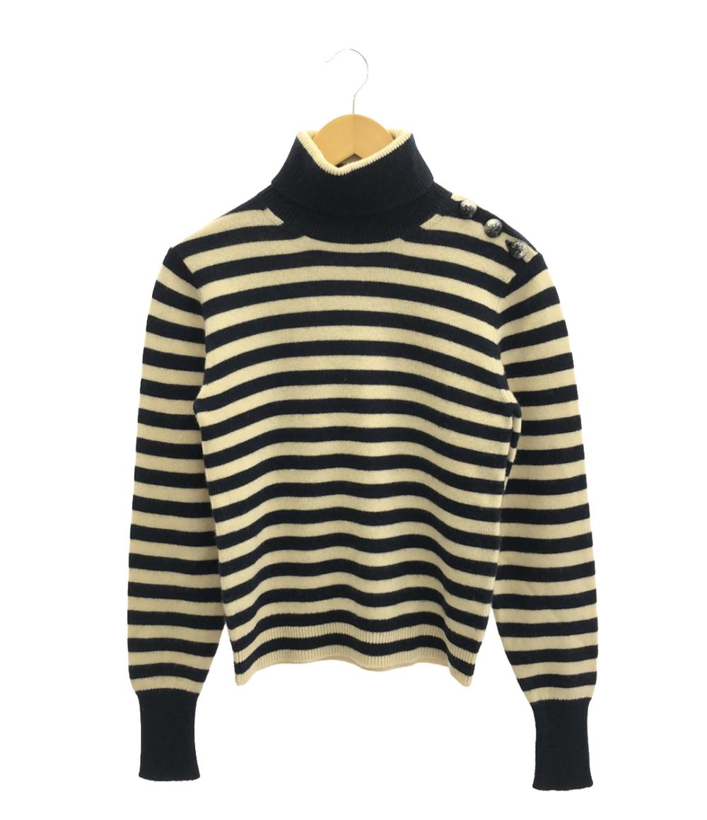 美品 クロエ ボーダータートルネックセーター レディース SIZE XS (XS) Chloe