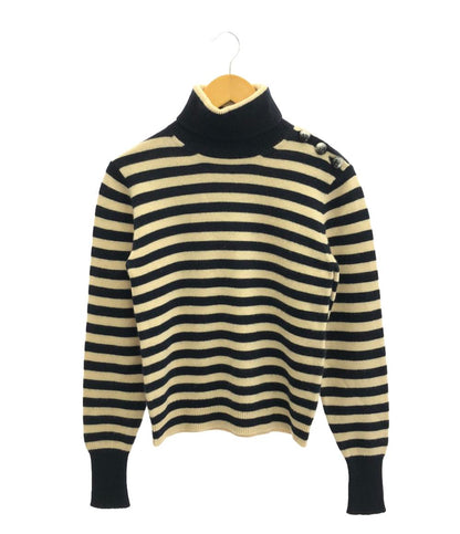 美品 クロエ ボーダータートルネックセーター レディース SIZE XS (XS) Chloe