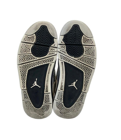 NIKE ミドルカットスニーカー AIR JORDAN 4 RETRO GS 408452-111 キッズ SIZE 24.0 (M) ナイキ