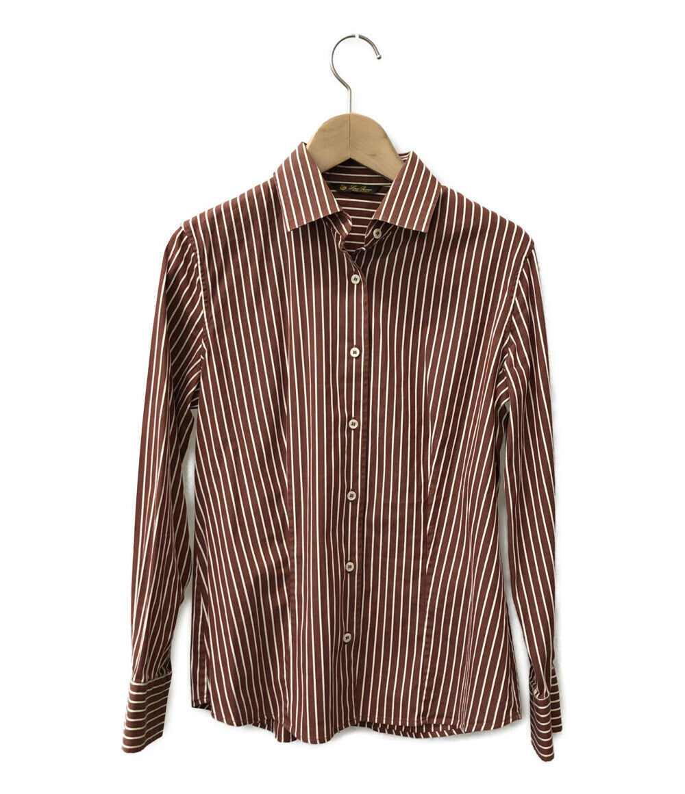 ロロピアーナ  長袖シャツ ストライプ柄      レディース SIZE 40 (M) Loro Piana