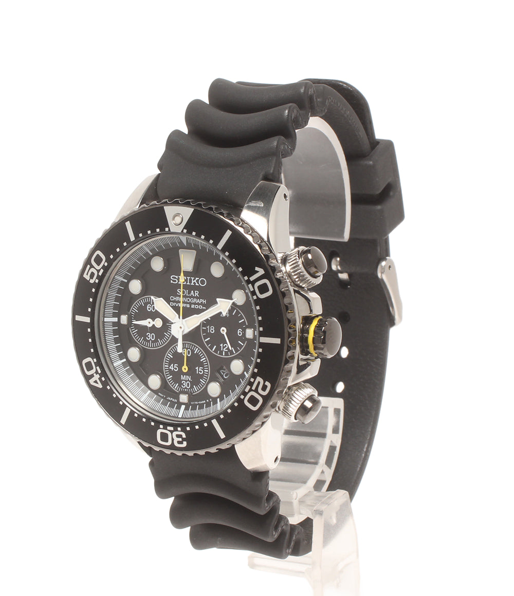 SEIKO 腕時計 ダイバーズ プロスペックス PROSPEX ソーラー ブラック V175-0AD0 レディース メンズ セイコー