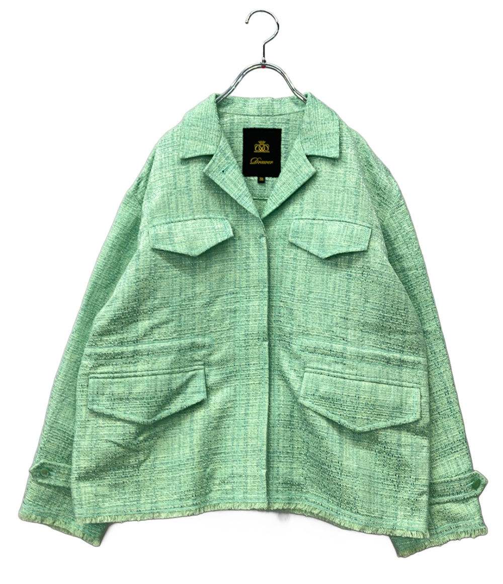 Drawer テーラードジャケット コットンツイード 6522-299-0776 レディース SIZE 38 (M) ドゥロワー
